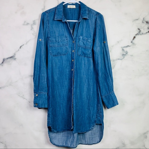Bella Dahl Dresses & Skirts - Bella Dahl Blue Chambray Tunic Dress
